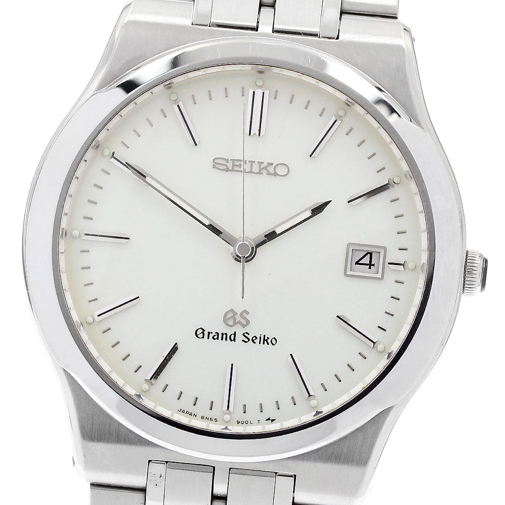 SEIKO Grand Seiko SBGG001/8N65-9000 Date Silver Dial Quartz Men's Watch_919228