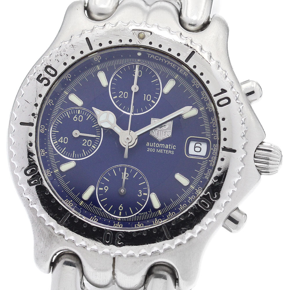 TAG HEUER S/el CG2111-R0 Date Chronograph Navy Dial Automatic Men's Watch_919234