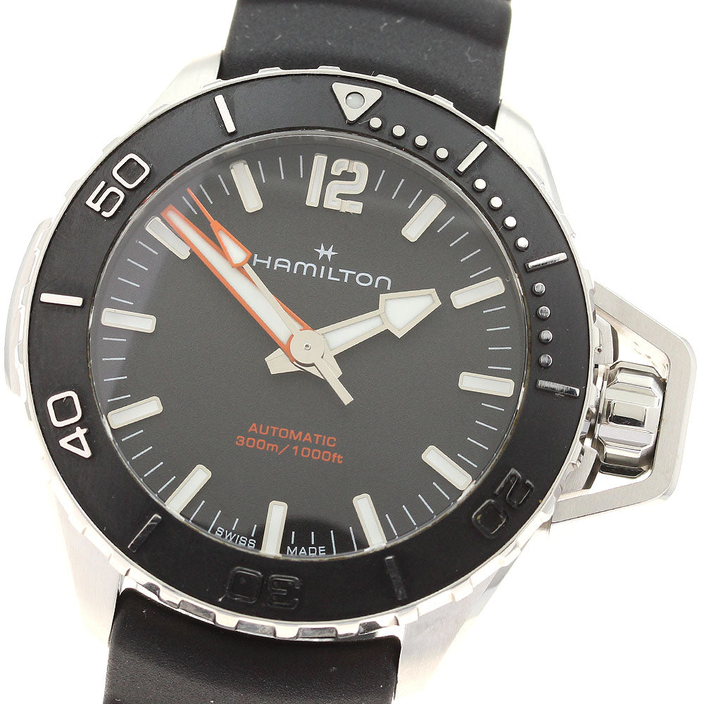 HAMILTON Khaki navy open water H77455330 black Dial Automatic Men's Watch_919236