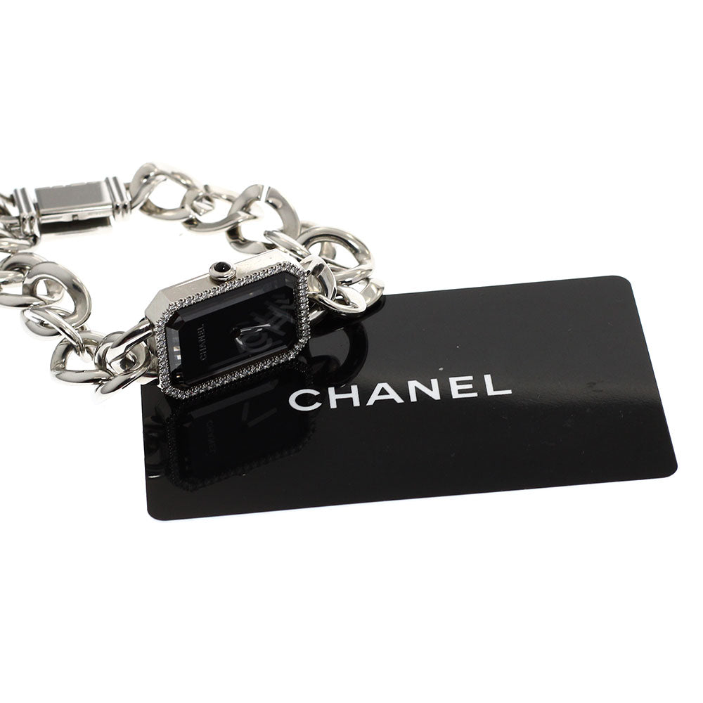 CHANEL Premiere H3254 28MM Diamond Bezel black Dial Quartz Ladies Watch_919241