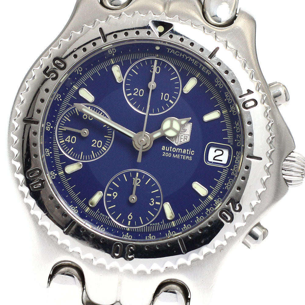 TAG HEUER S/el CG2111-R0 Chronograph Date Navy Dial Automatic Men's Watch_919331
