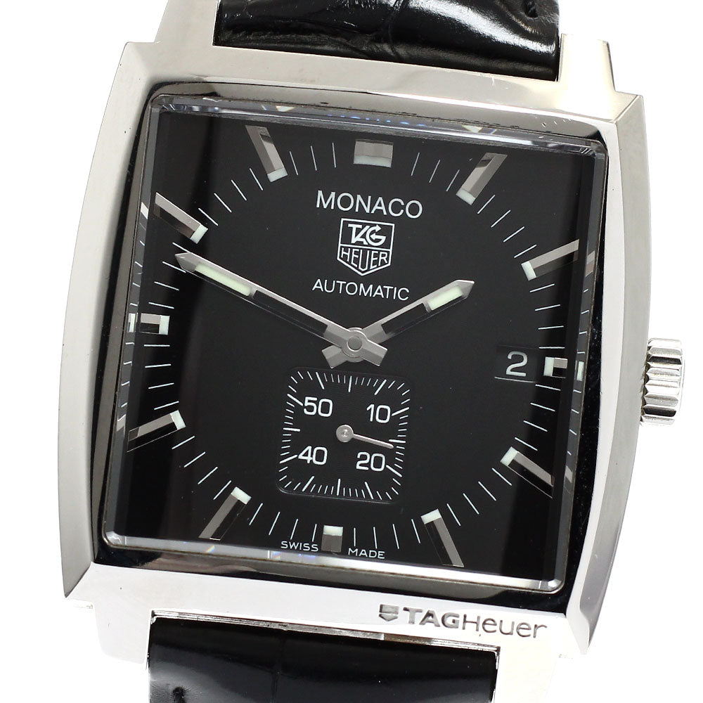 TAG HEUER Monaco WW2110-0 Date black Dial Automatic Men's Watch_919332