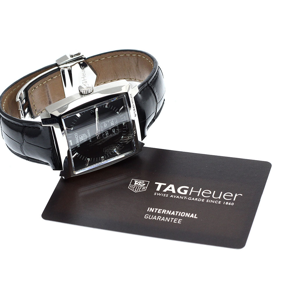 TAG HEUER Monaco WW2110-0 Date black Dial Automatic Men's Watch_919332