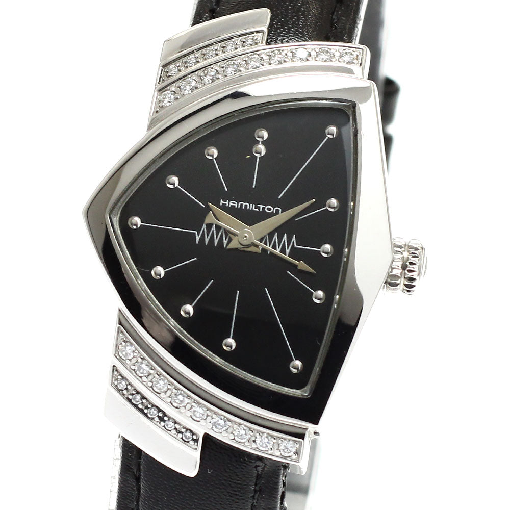 HAMILTON Ventura H242610 diamond black Dial Quartz Ladies Watch_919348