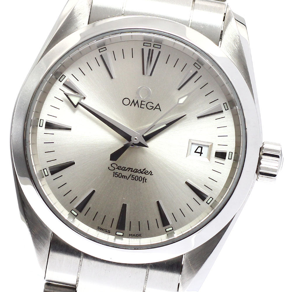 OMEGA Seamaster Aqua Terra 2518.30 Date Silver Dial Quartz Men's Watch_919355