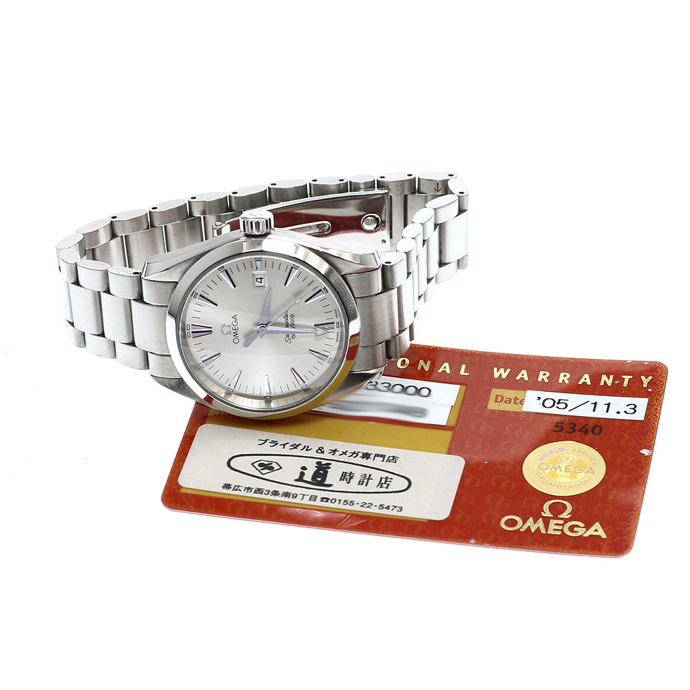 OMEGA Seamaster Aqua Terra 2518.30 Date Silver Dial Quartz Men's Watch_919355