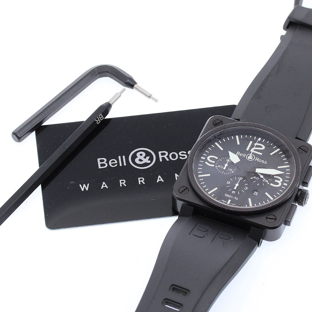 Bell＆Ross BR01-94 BR01-94-S Chronograph Date black Dial Automatic Men's_919375