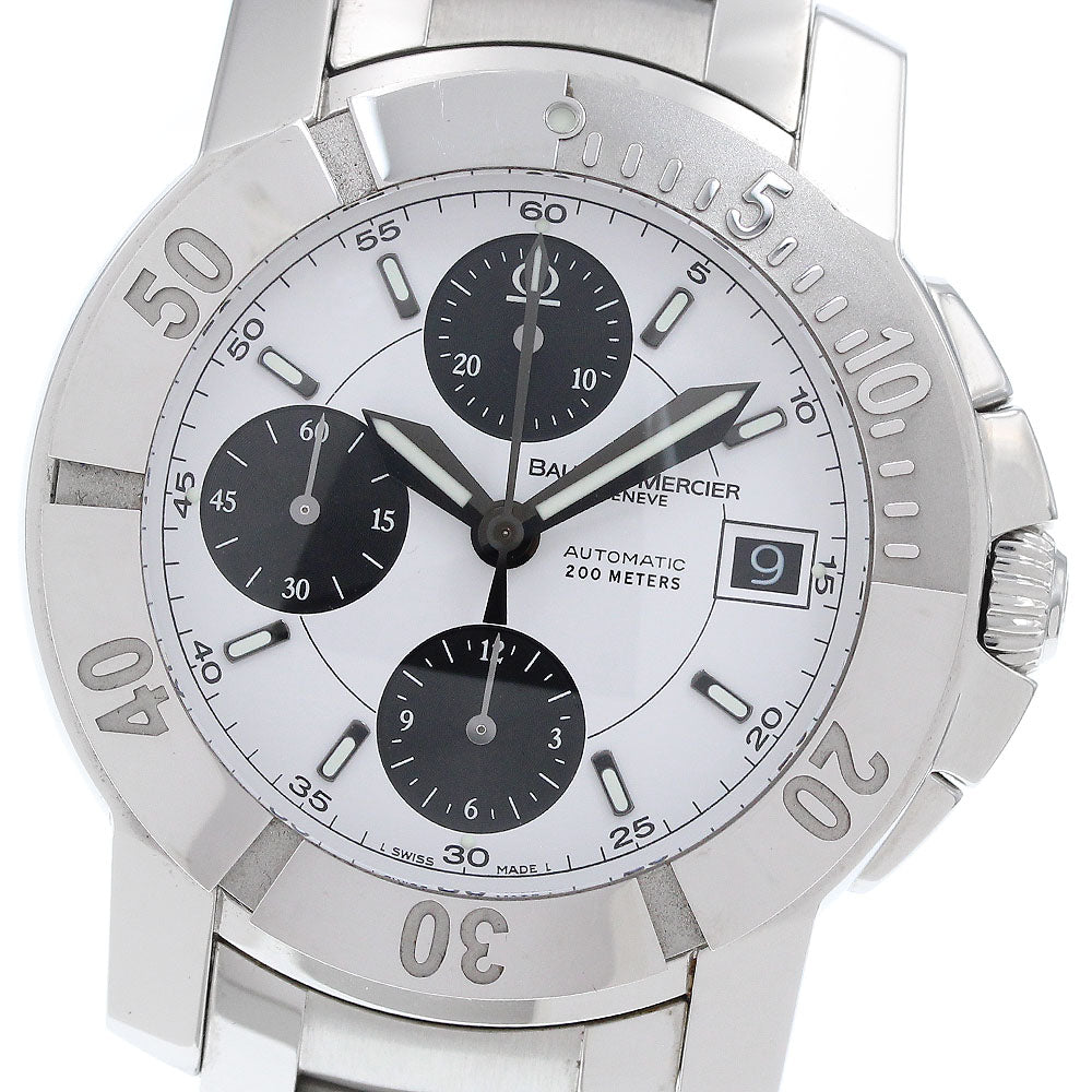 Baume & Mercier Cape Land 65352 Chronograph White / black Dial AT Men's_919382