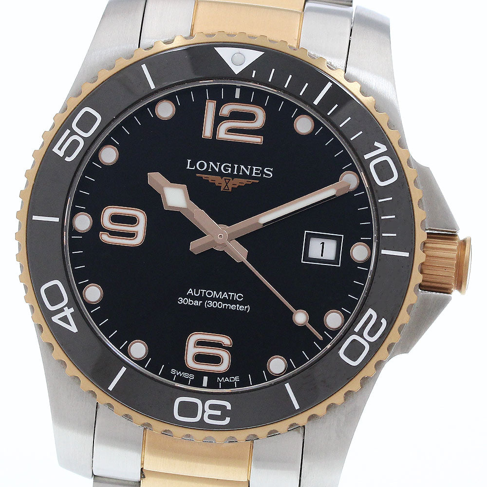 LONGINES Hydro Conquest L3.781.3 Date black Dial Automatic Men's Watch_919387