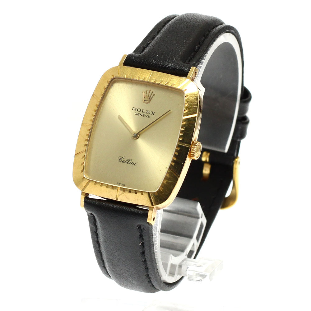 ROLEX Cellini 4087 K18YG Cal.1601 gold Dial Hand Winding Men's Watch_919404