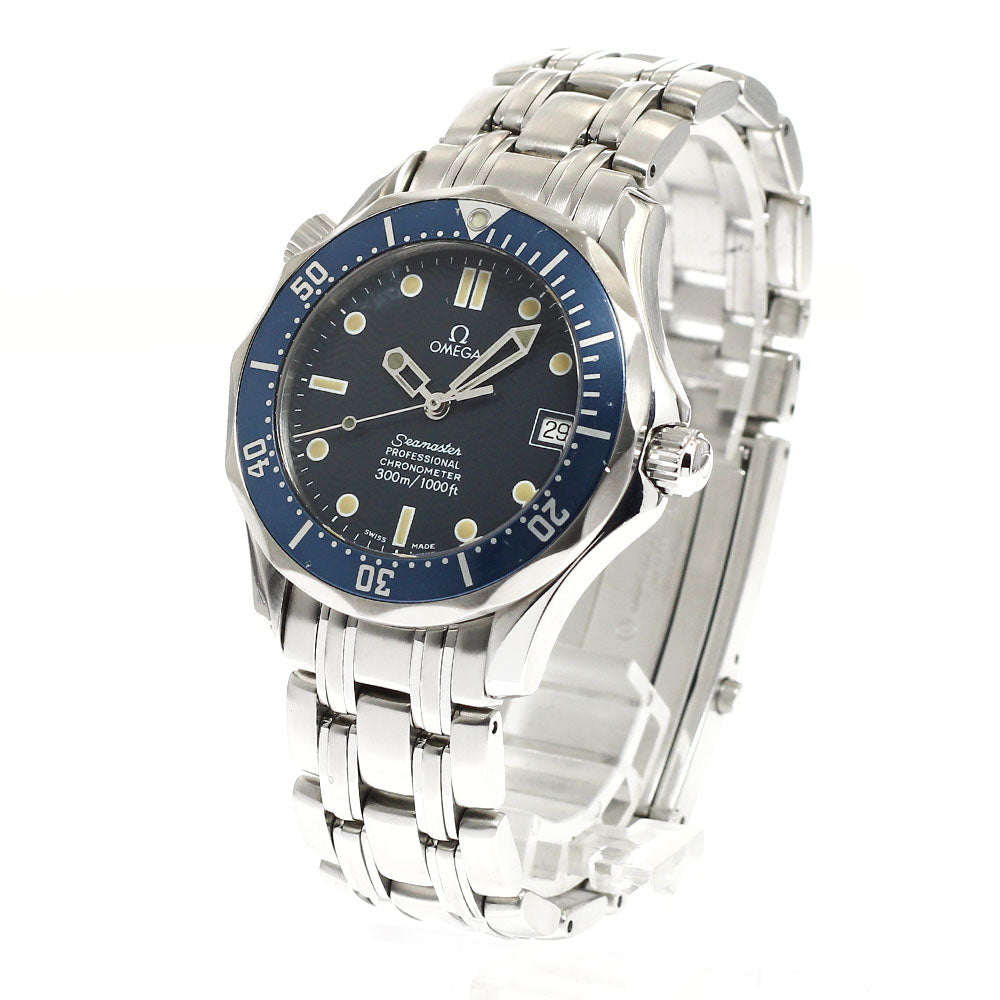 OMEGA Seamaster300 2551.80 Date Navy Dial Automatic Boy's Watch_919407