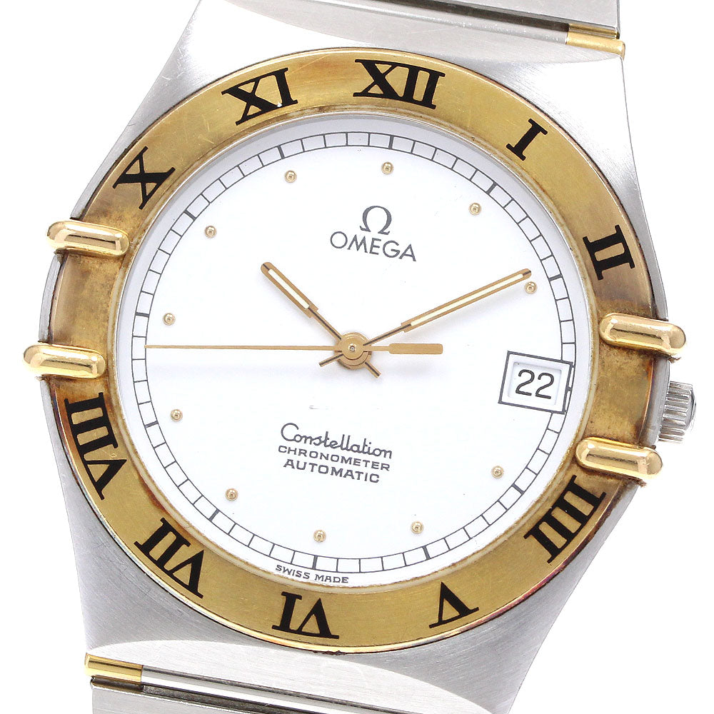 OMEGA Constellation 1300.20 date half bar white Dial Automatic Men's_919416
