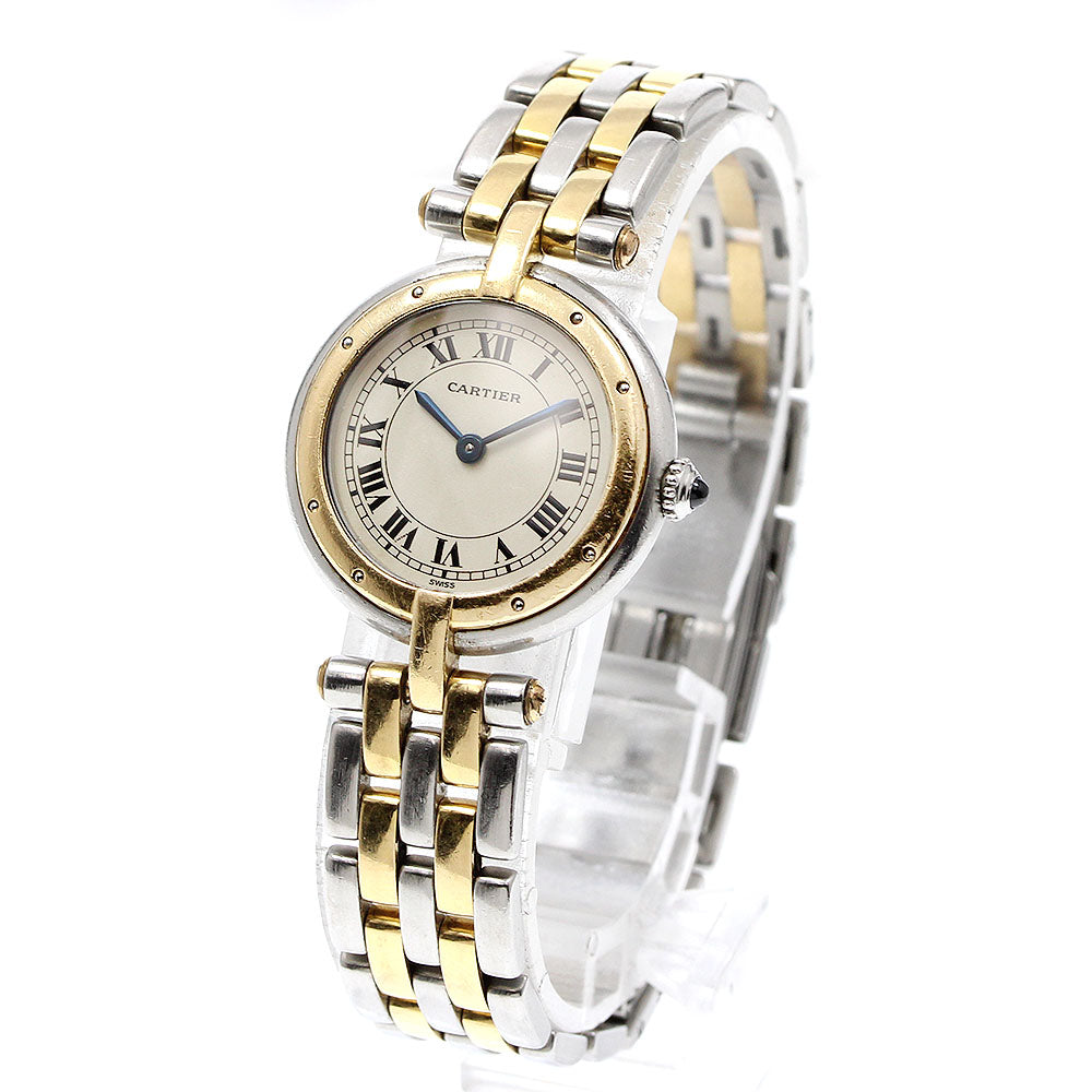 CARTIER PANTHERESM Round 2 row beige Dial Quartz Ladies Watch_919426