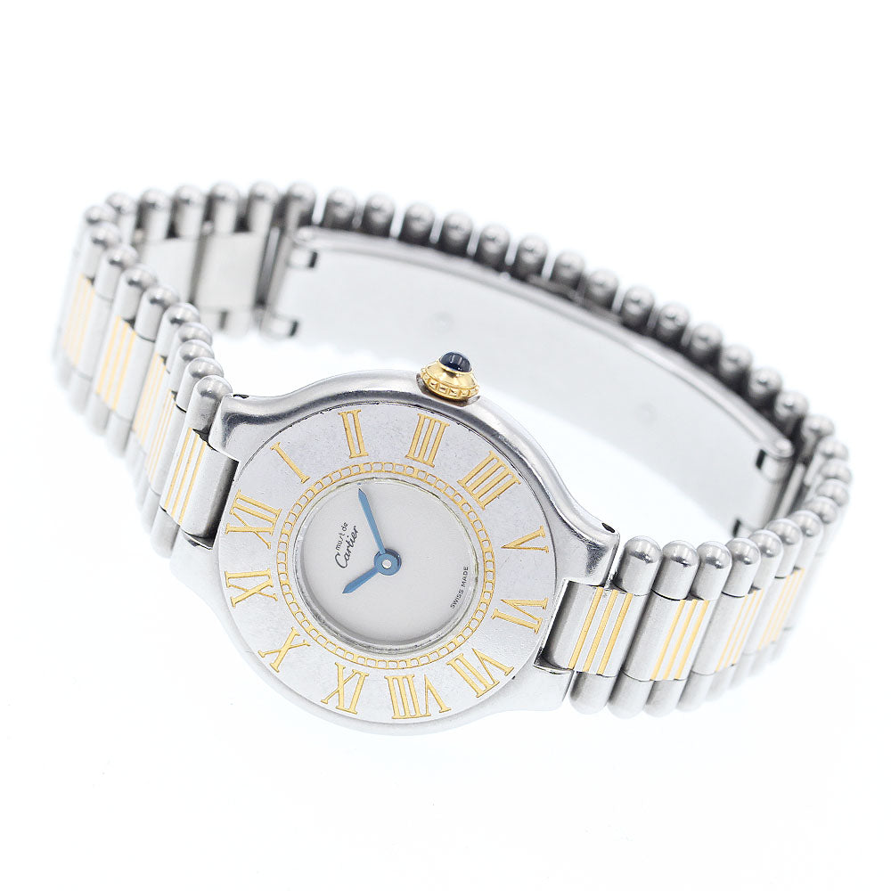 CARTIER Must21 Ref.84090171 Silver Dial Quartz Ladies Watch_919442