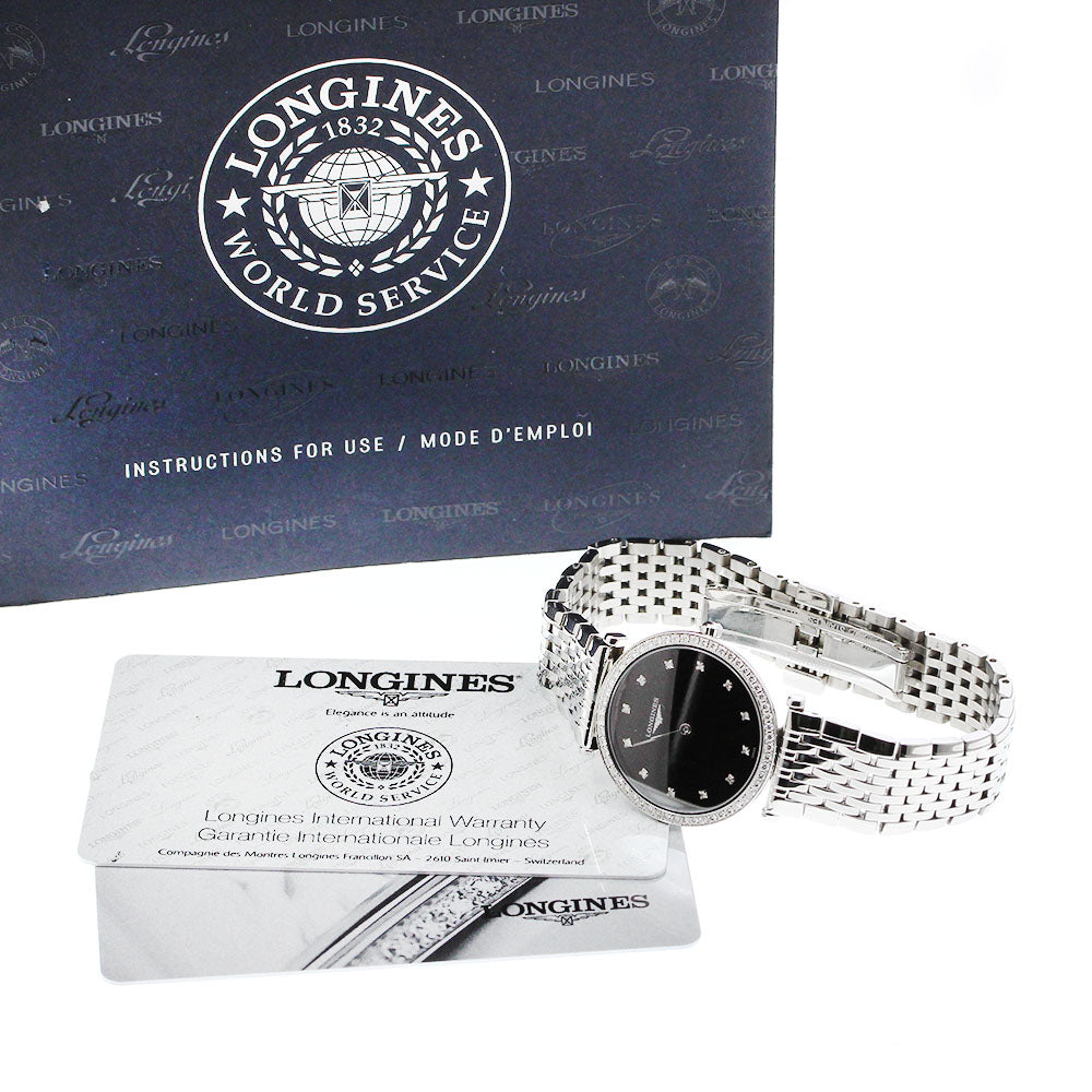 LONGINES La Grand Classic L4.513.0.58.6 Diamond Bezel Quartz Ladies Watch_919461