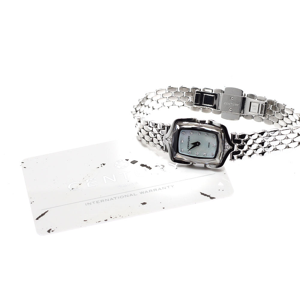 CENTURY Affinity 432.7.S.12.16.SK diamond White shell Dial Quartz Ladies Watch_919471