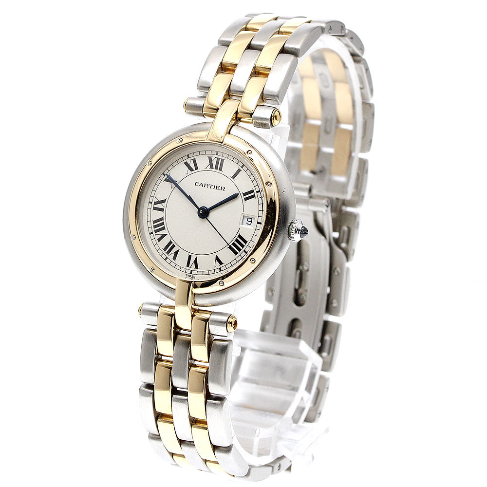 CARTIER PANTHERE Vendome LM 83084242 Round 2 Row Date Quartz Men's Watch_919474