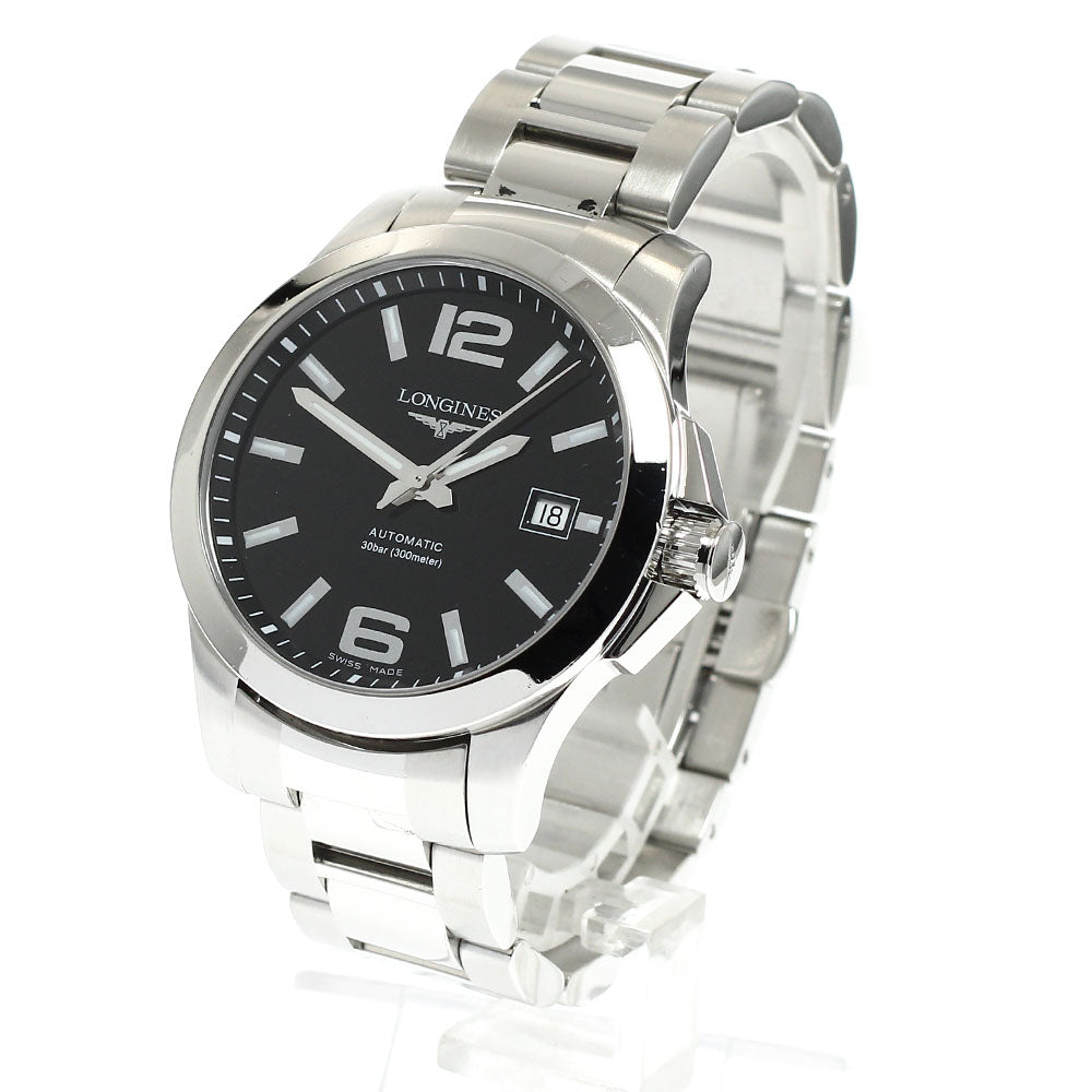 LONGINES Conquest L3.676.4 Date Black Dial Automatic Men's Watch_919484