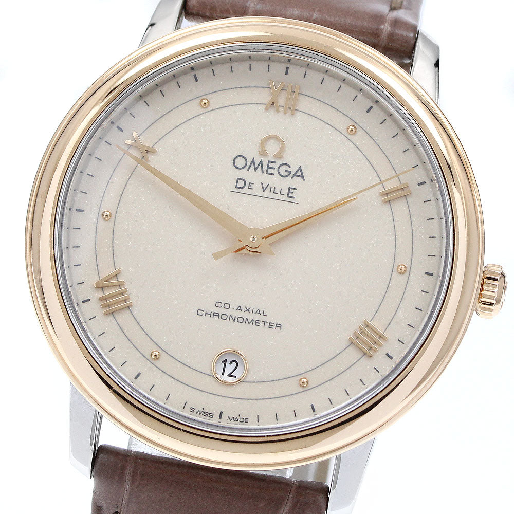 OMEGA De Ville Prestige 424.23.37.20.09.001 Co-Axial Date beige Dial Automatic Men's Watch_919487