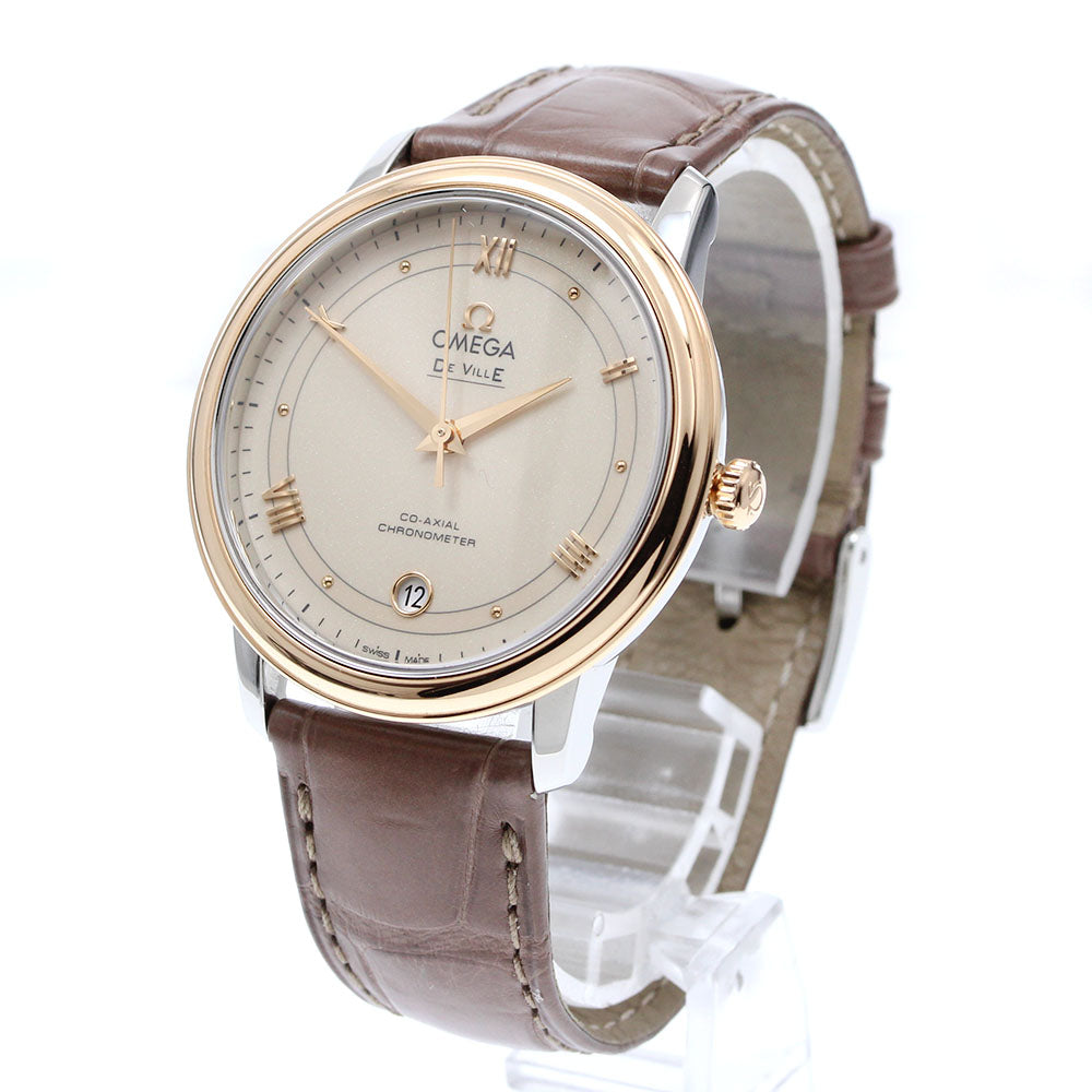 OMEGA De Ville Prestige 424.23.37.20.09.001 Co-Axial Date beige Dial Automatic Men's Watch_919487