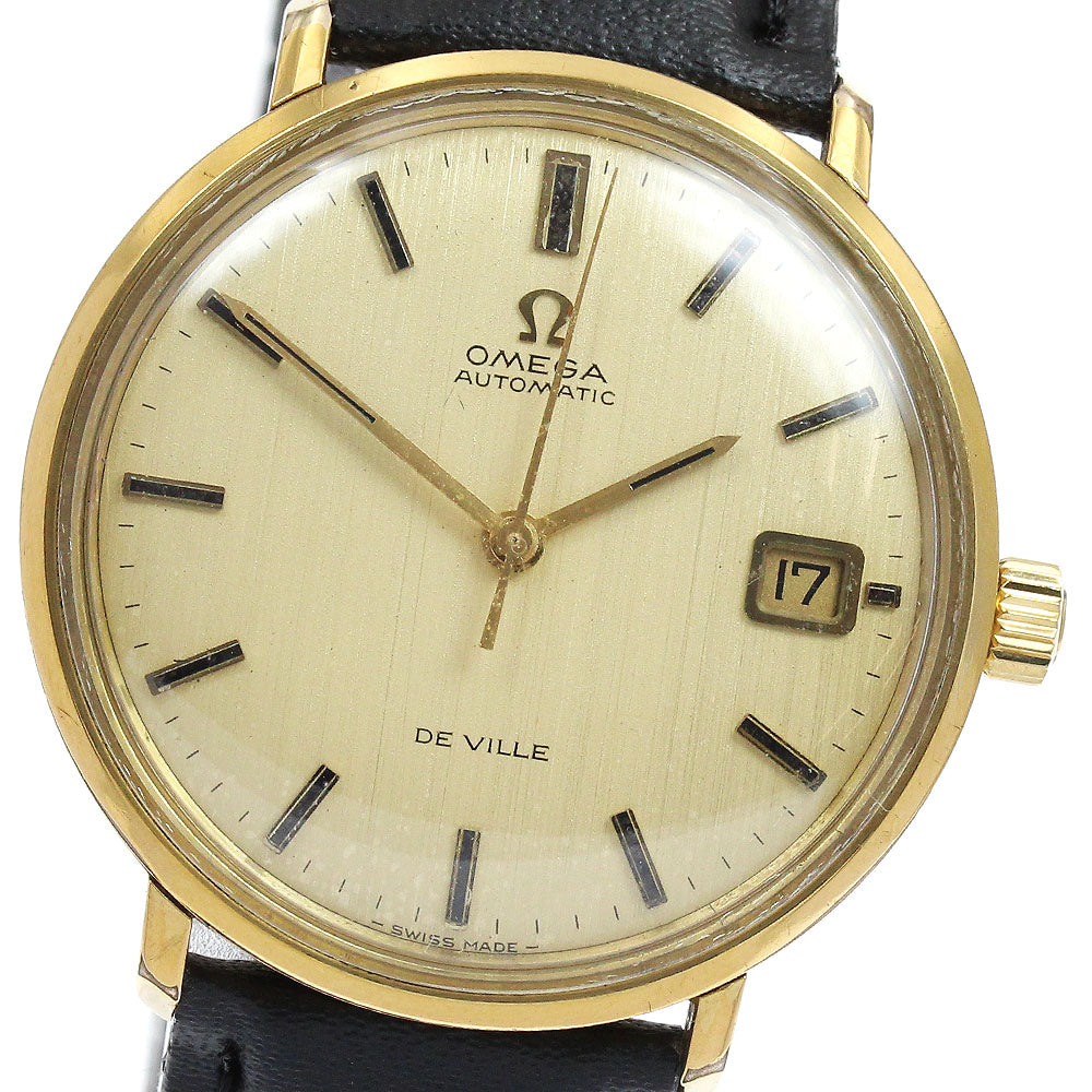 OMEGA De Ville Date gold Dial Automatic Men's Watch_919515