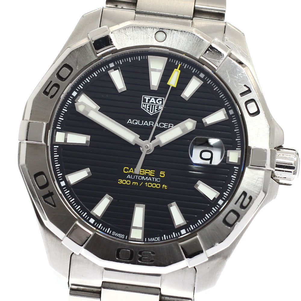 TAG HEUER Aqua Racer Caliber 5 WAY2010-0 Date black Dial Automatic Men's_919526