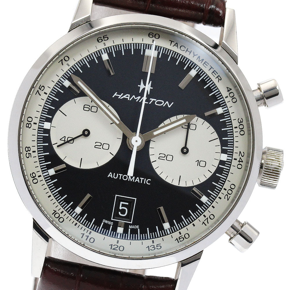 HAMILTON Intramatic 68 H387160 Limited to 1968 black Dial Automatic Men's Watch_919529