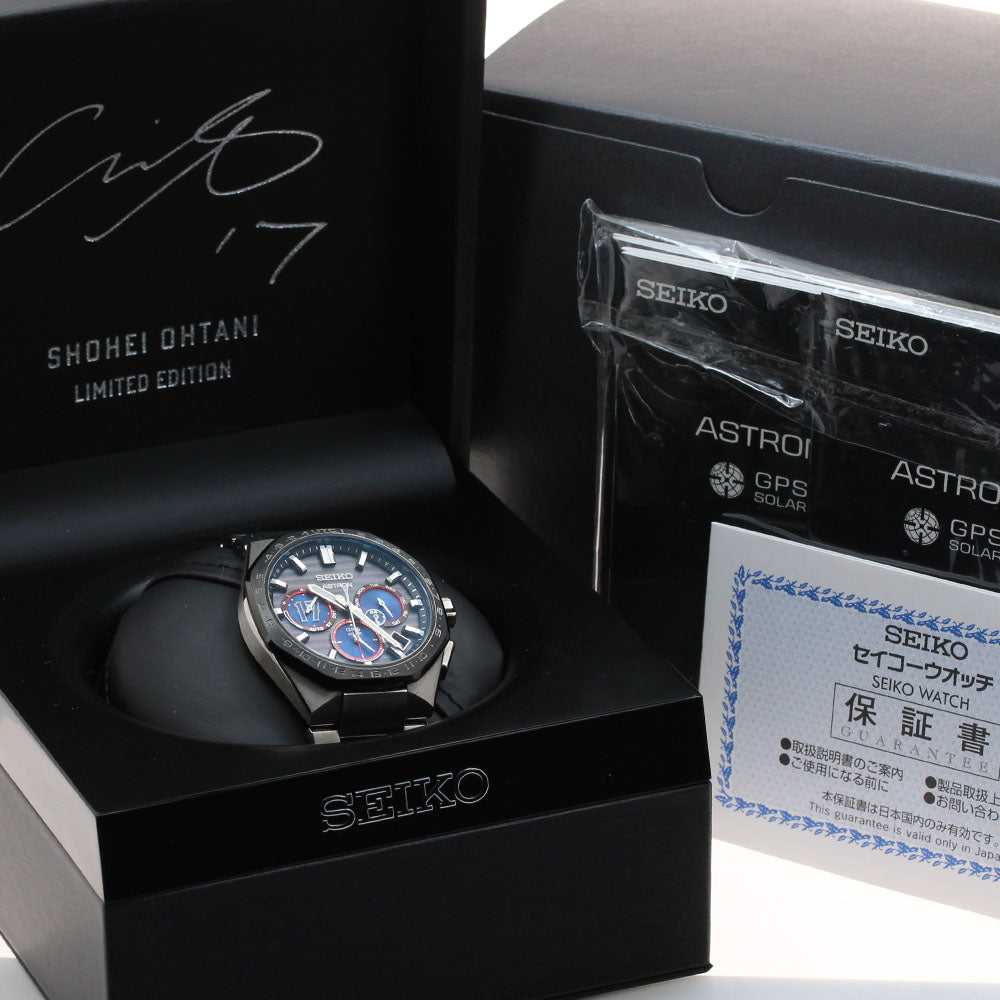 SEIKO Astron Shohei Otani SBXC141/5X53-0CF0 Solar Powered Radio Men's_919534