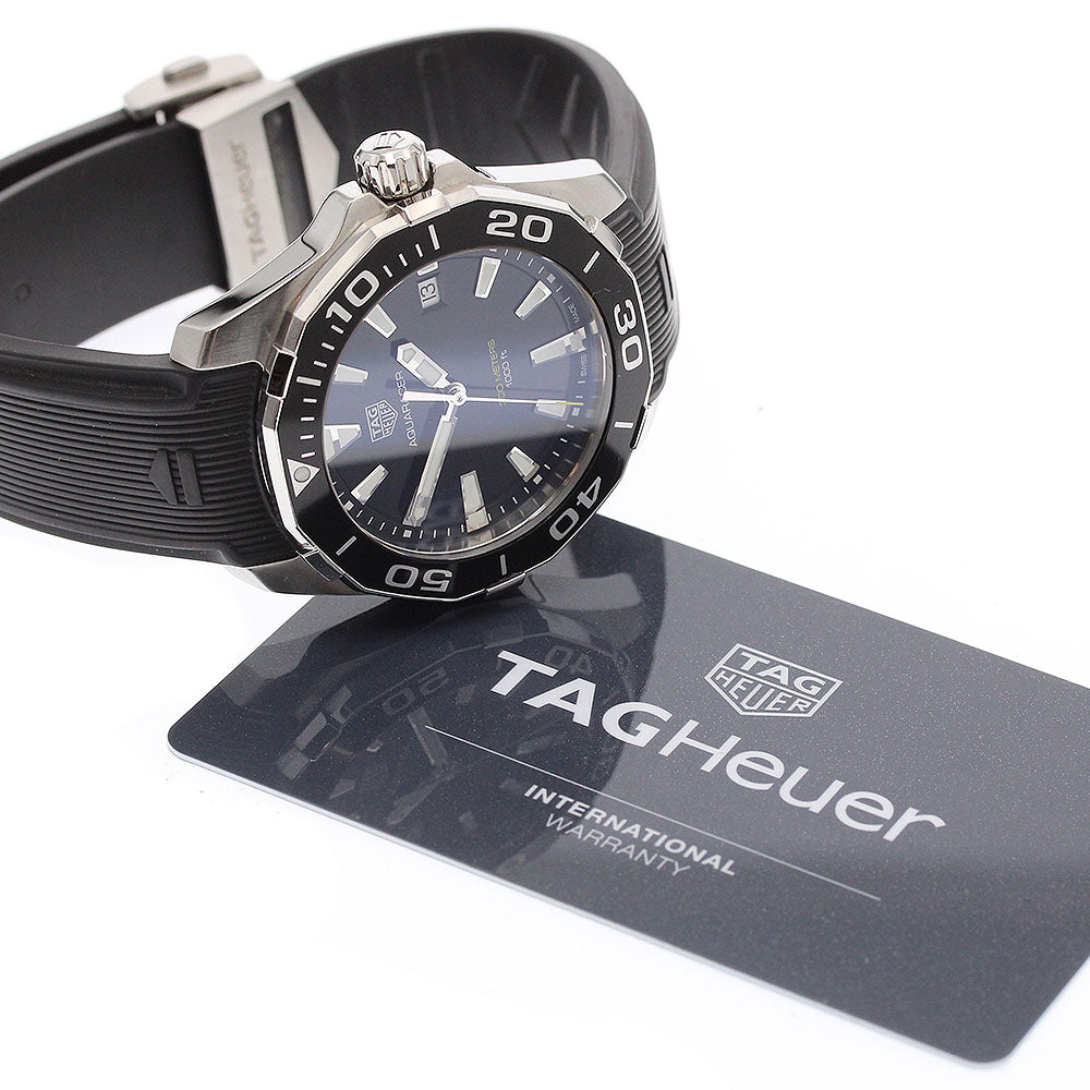 TAG HEUER Aqua racer WAY111A.FT6151 Date black Dial Quartz Men's Watch_919542