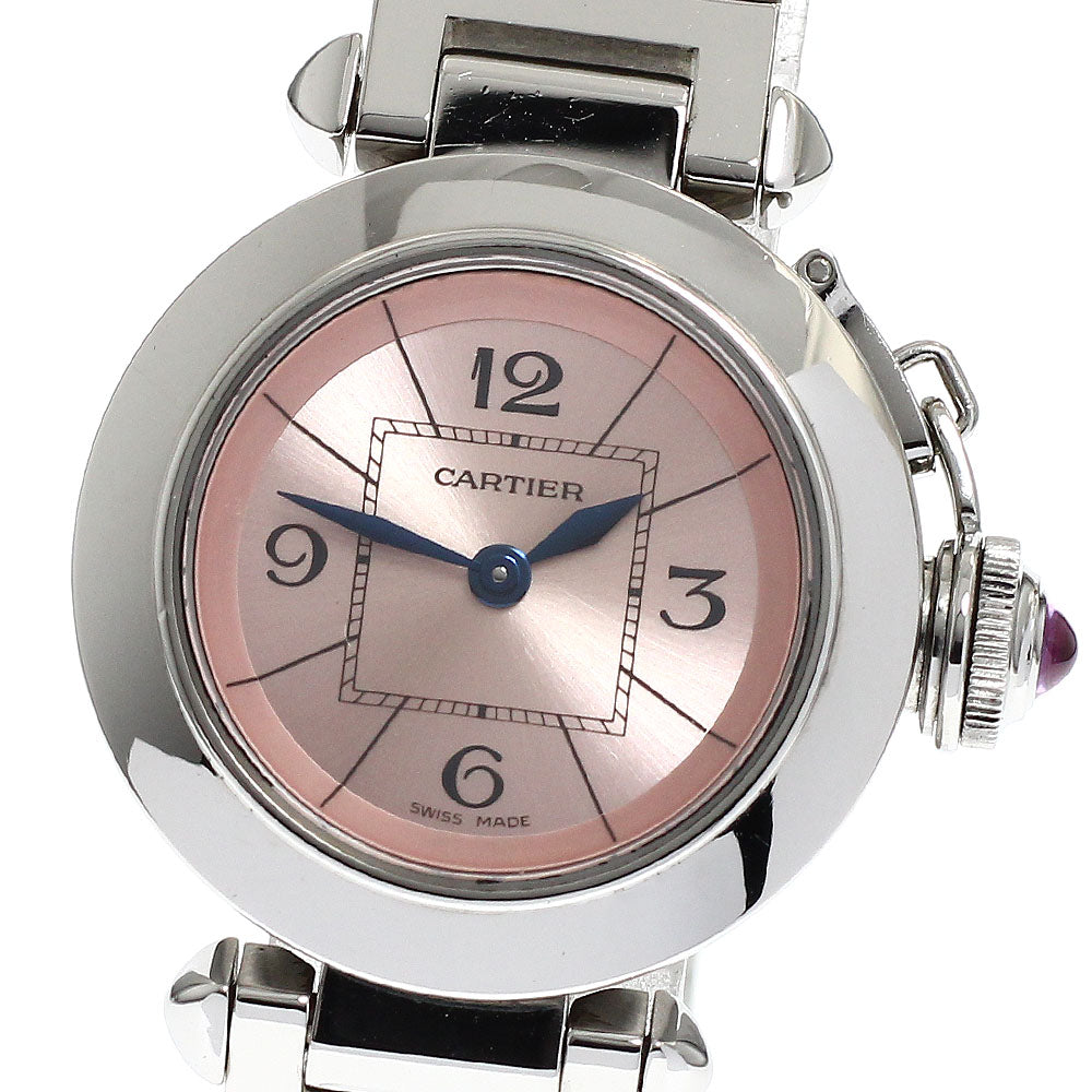 CARTIER Miss Pasha W3140008 Pink Dial Quartz Ladies Watch_919591