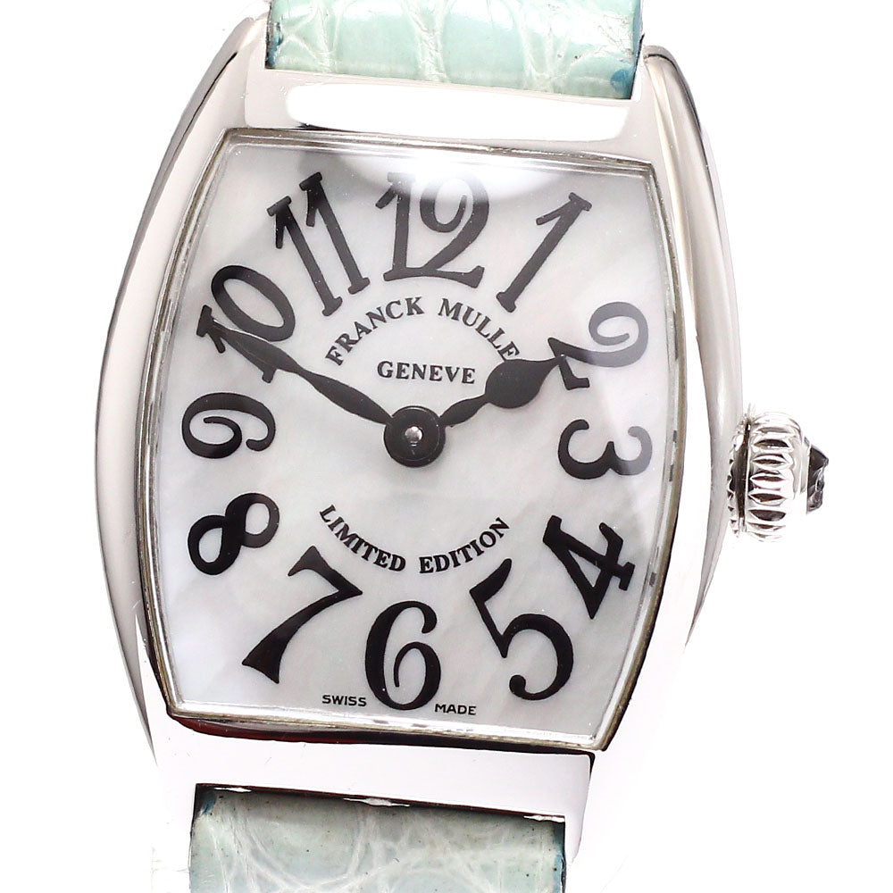 FRANCK MULLER Tonneau Curvex Intermedier 2252QZ shell Dial Quartz Ladies Watch_919626