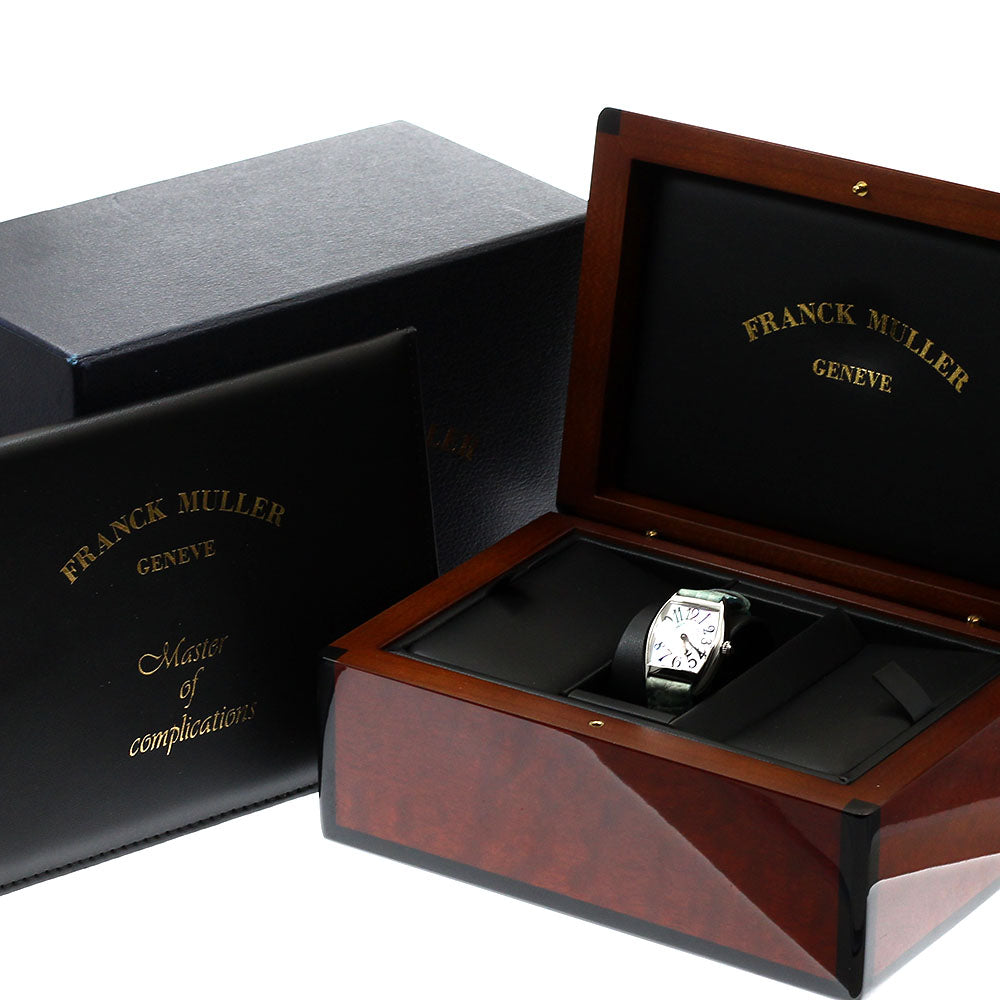 FRANCK MULLER Tonneau Curvex Intermedier 2252QZ shell Dial Quartz Ladies Watch_919626