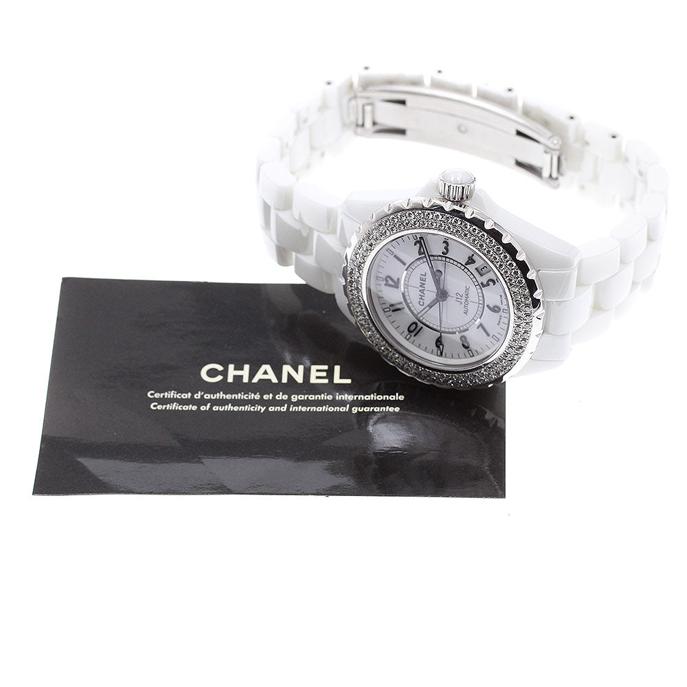 CHANEL J12 H0970 White ceramic after-diamond bezel white Dial Automatic Men's Watch_919629