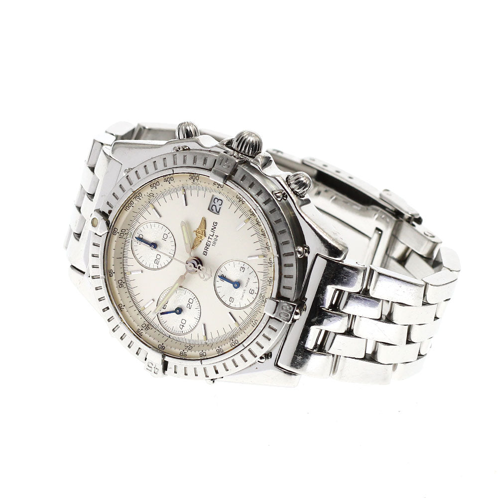 BREITLING Chronomat A13050 Date Chronograph Silver Dial Automatic Men's Watch_919637
