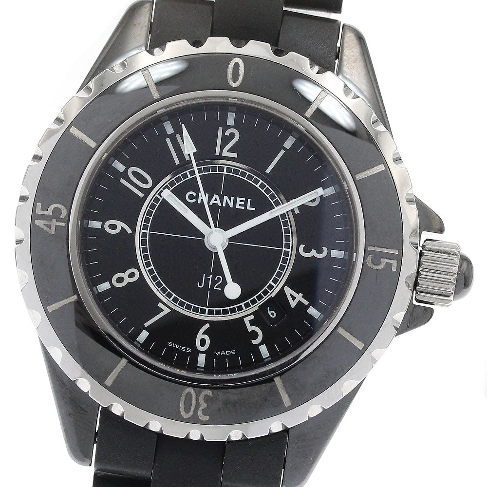 CHANEL J12 H0681 Black ceramic date black Dial Quartz Ladies Watch_919649