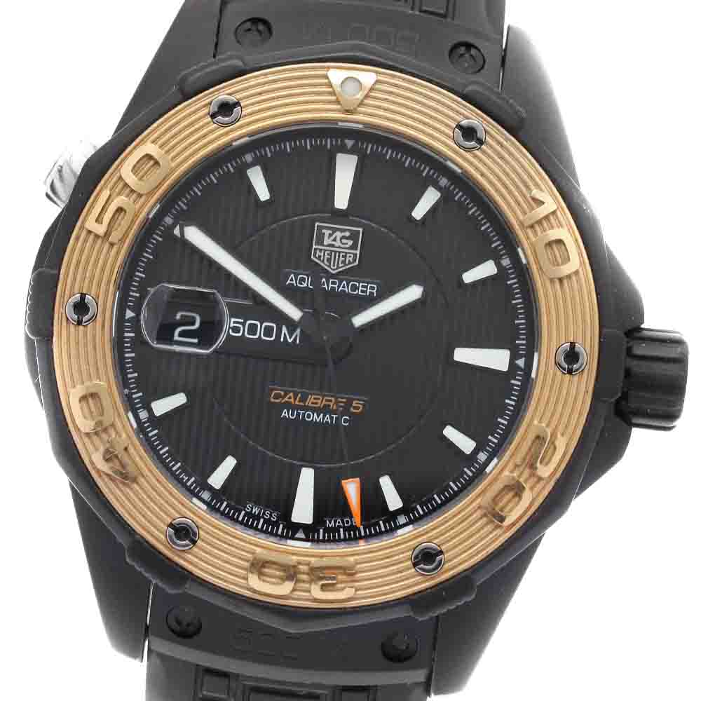 TAG HEUER Aqua Racer Caliber 5 WAJ2182 Date black Dial Automatic Men's_919663