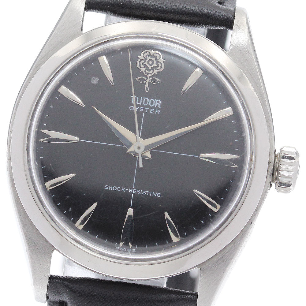 TUDOR Oyster 7934 big rose vintage black Dial Hand Winding Men's Watch_919669