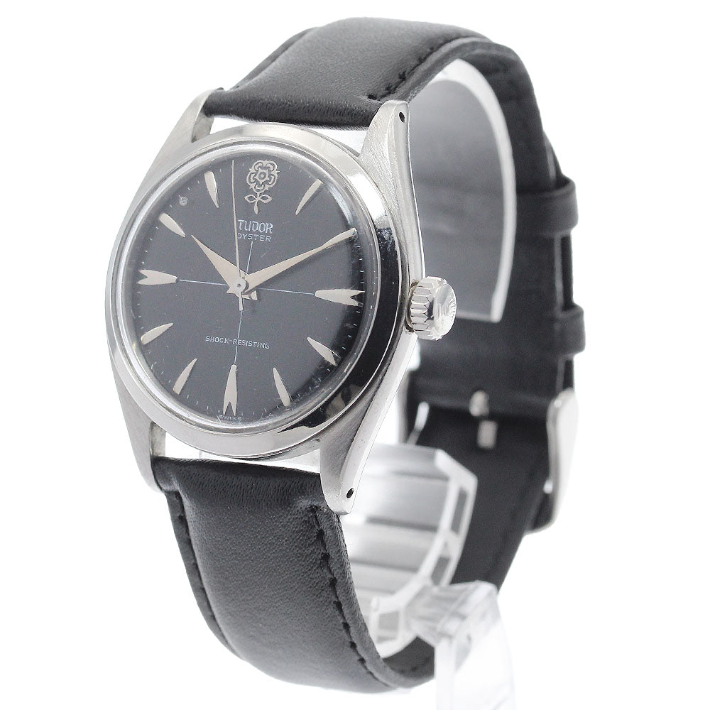 TUDOR Oyster 7934 big rose vintage black Dial Hand Winding Men's Watch_919669