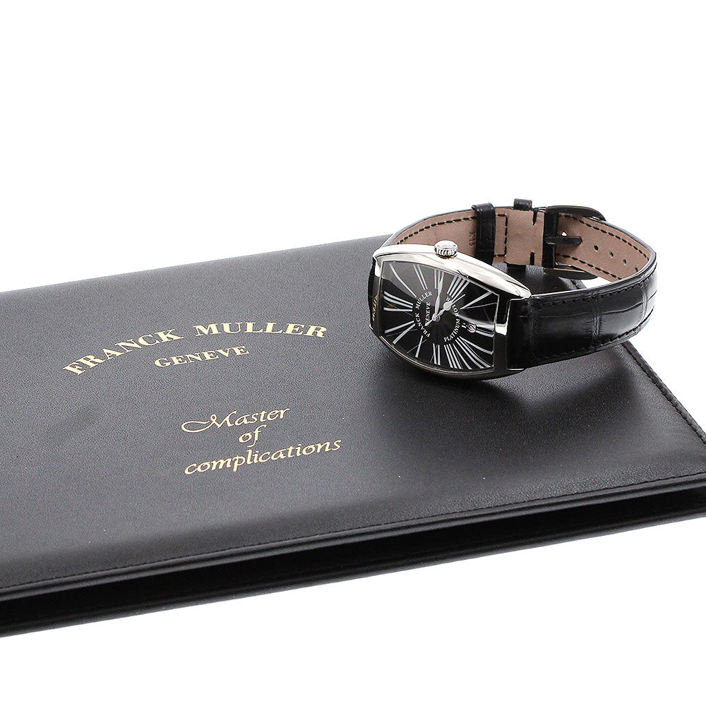 FRANCK MULLER Tonneau Carbex Platinum Rotor 6850BSCDTRA Date black Dial Automatic Men's Watch_919681