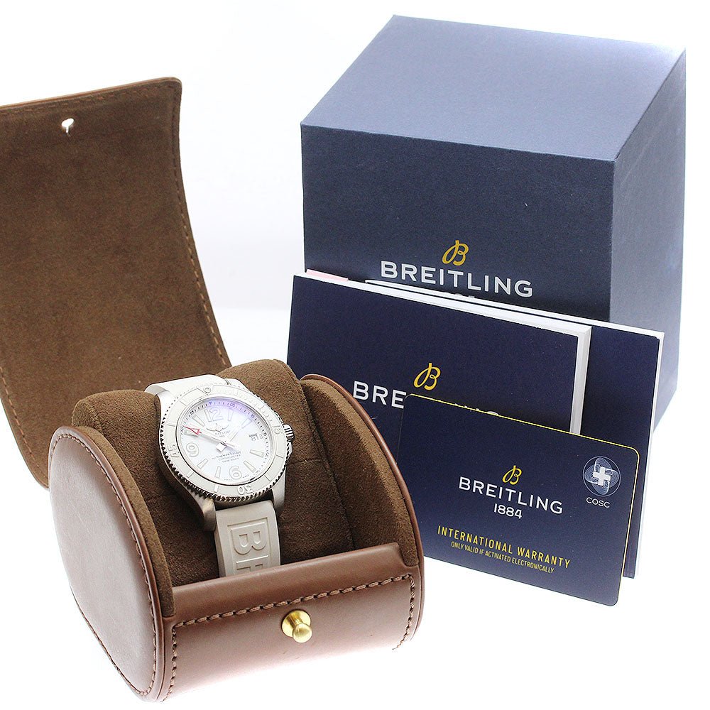 BREITLING Super Ocean 42 A17366 Date White Dial Automatic Men's Watch_919697