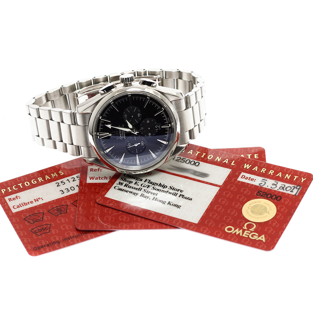 OMEGA Seamaster Aqua Terra 2512.50 Chronograph black Dial AT Men's Watch_920030