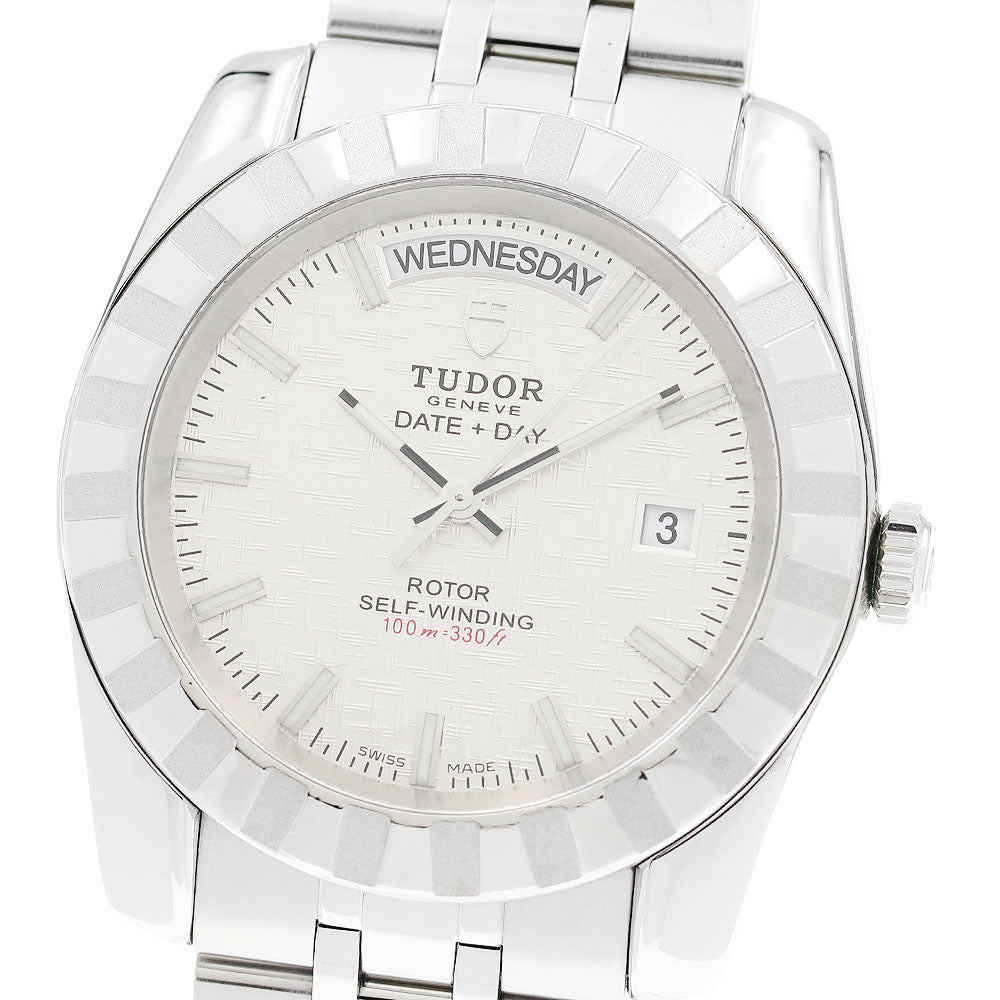 TUDOR Classic Date Day 23010 Silver Dial Automatic Men's Watch_920043