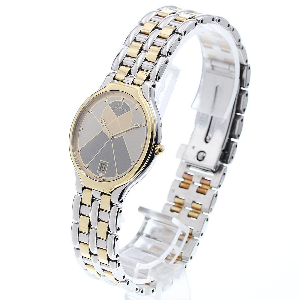 OMEGA De Ville YG2 tone unique dial multicolor Dial Quartz Men's Watch_920129