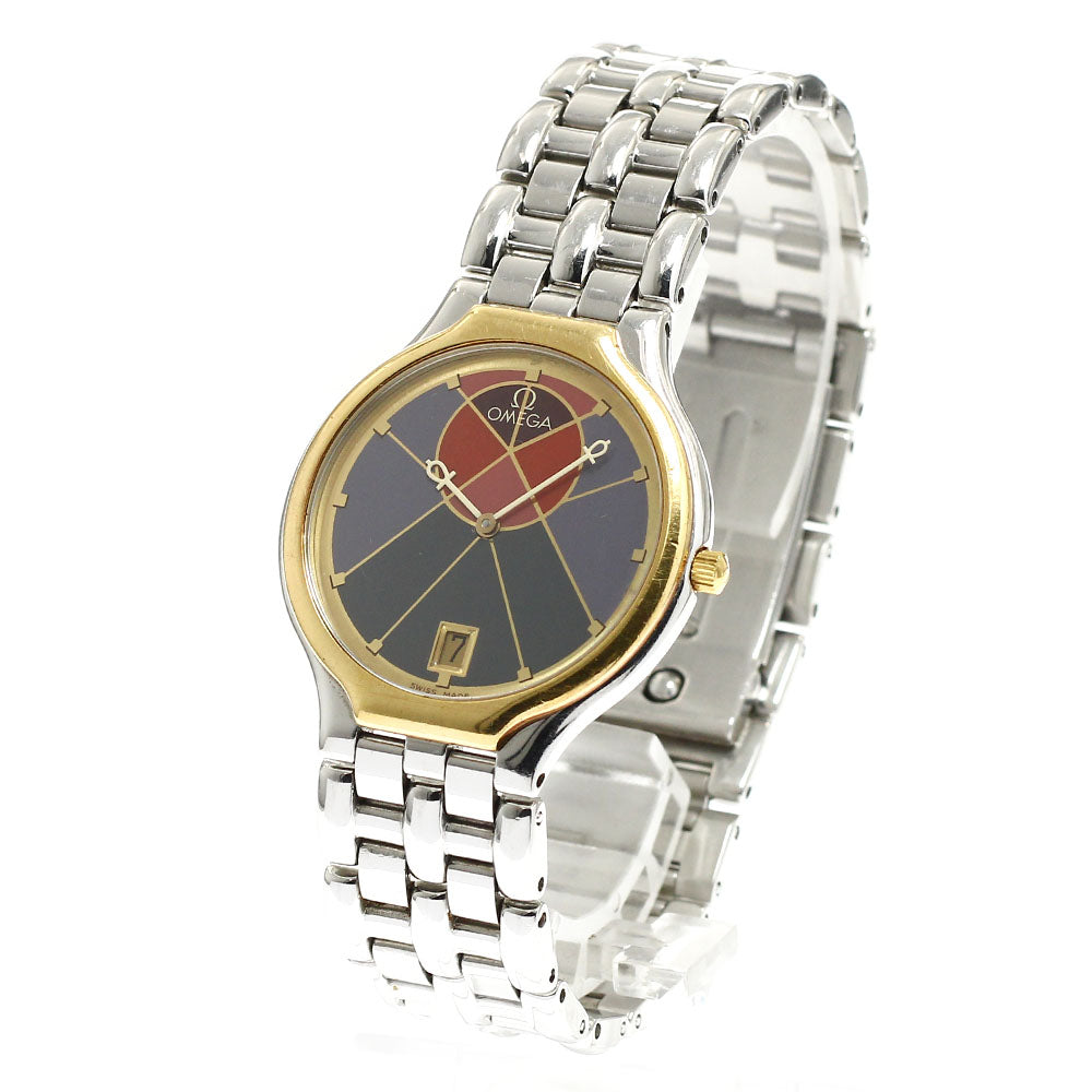 OMEGA De Ville Symbol Pyramid Stainless Steel / K18YG Quartz Men's Watch_920130