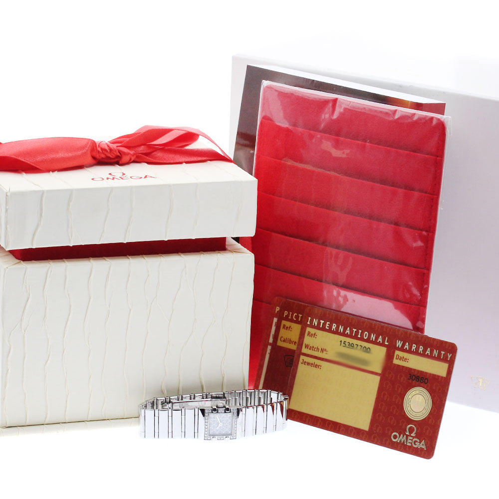 OMEGA Constellation Quadra Mini 1539.77 Diamond Bezel Quartz Ladies Watch_920139