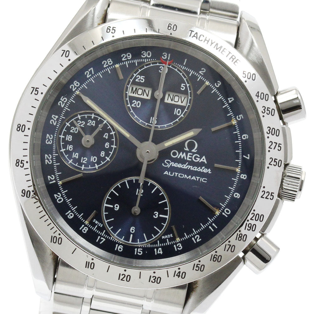 OMEGA Speedmaster 3521.80 Triple calendar chronograph Navy Dial Automatic Men's Watch_920160