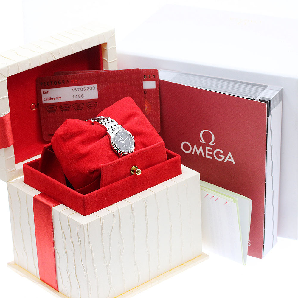 OMEGA De Ville Prestige 4570.52 Black Dial Quartz Ladies Watch_920163