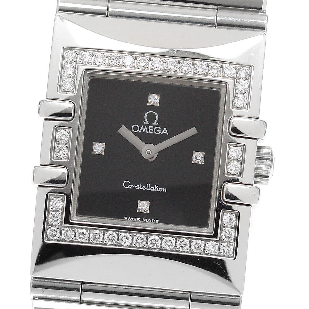 OMEGA Constellation Carre Quadra 1528.46 4P diamond bezel Quartz Ladies_920170