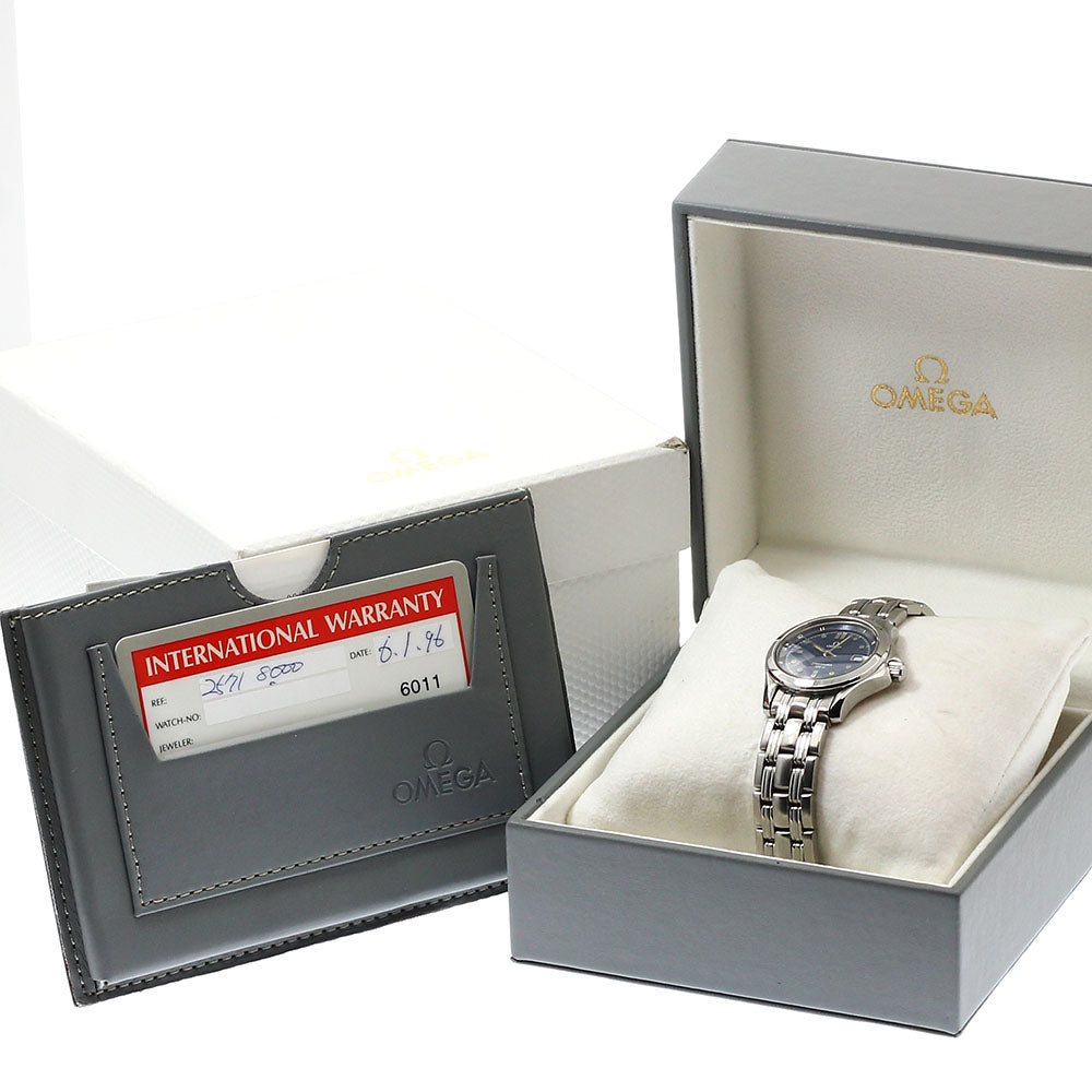 OMEGA Seamaster120 2571.80 Date blue Dial Quartz Ladies Watch_920194