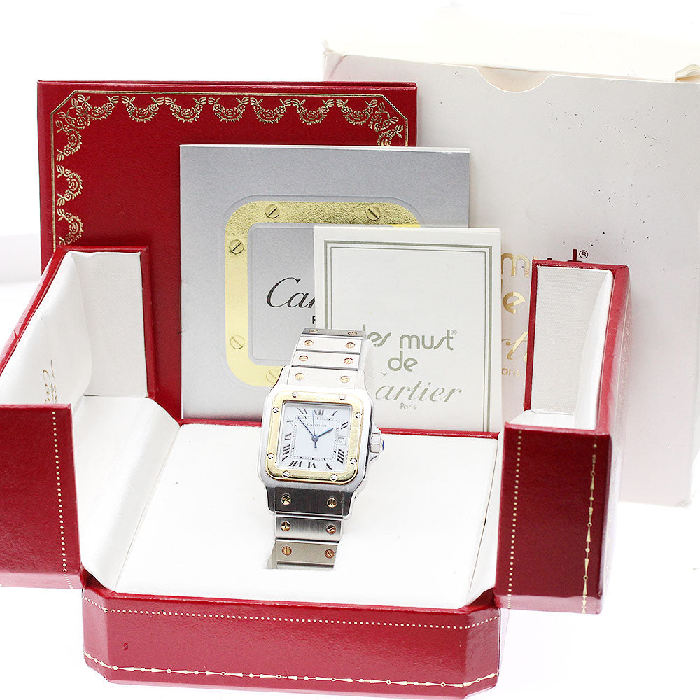 CARTIER Santos GalbeeLM 81036283 Date white Dial Automatic Men's Watch_920207